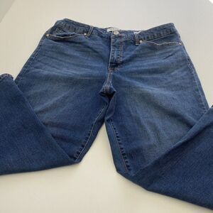 Nine West Jeans Chrystie Capri Women's Blue Size 14 Stretch‎ Pre Owned